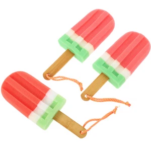 3 Pcs Bath Towel Toddler Ice Cream Shaped Sponge Exfoliator - Picture 1 of 12