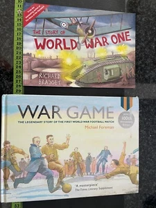 CHILDRENS BOOKS BUNDLE: HISTORY WW1 'THE STORY OF WW1' & 'WAR GAME'. - Picture 1 of 2