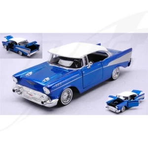 ES- MotorMax CHEVROLET BEL AIR "GET LOW" SERIES W/VISOR 1957 CANDY BLUE/WHITE 1: - Picture 1 of 1