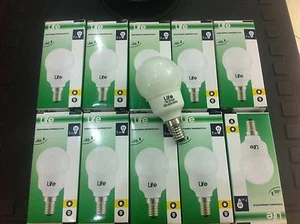 Stock 40 LAMPADINA BASSO CONSUMO 7W E14 SFERA LUCE CALDA RISPARMIO ENERGETICO - Foto 1 di 1
