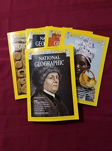 National Geographic 1975 Back Issues Lot of 5 Jul-Sept,Nov,Dec Vol. 148, 1-3,5,6 - Picture 1 of 5