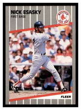 1989 Fleer Update #U-9 NICK ESASKY Boston Red Sox ~B1S