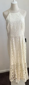 Cooper St - Glimmer High Neck Ivory Lace Dress - Size 14 - BNWT - Picture 1 of 11