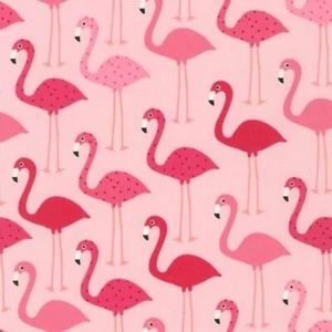 Fabric Flamingo Zoologie on Pink KAUFMAN  Cotton 1/4 yard 1910 - Picture 1 of 1