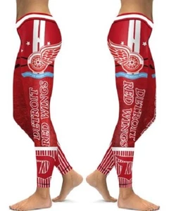 Detroit Red Wings Women's Leggings Size 0/2 to 12/14 - Picture 1 of 5