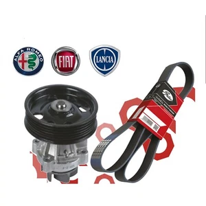 CINGHIA SERVIZI + POMPA ACQUA FIAT GRANDE PUNTO 500L 1.3 MJT 70 75 90CV - Picture 1 of 3