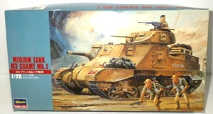 Rare Vintage Hasegawa 1/72 M3 Grant Mk.I British Medium Tank Model Kit MT5 Japan - Picture 1 of 12