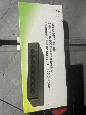 Cisco SF110D-08HP 8 Port Rack Mountable Switch New Open Box - Image 1 of 2