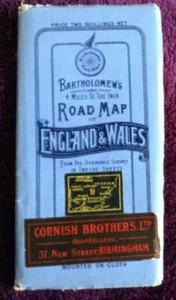 Vintage Bartholomew's Road Map,Somerset, Hampshire, Dorset, Berkshire, 4m-1in - Picture 1 of 1