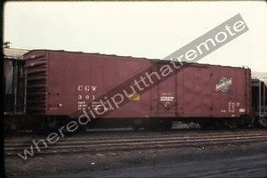 Diapositiva Original Chicago Great Western CGW 301 Boxcar Proviso ILL 3-73 (EQ) - Imagen 1 de 2
