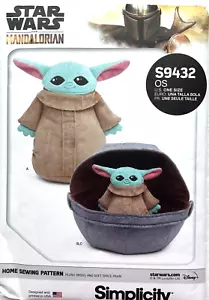Cochecito de peluche Grogu y espacio suave Star Wars patrón Simplicity S9432 - Imagen 1 de 2