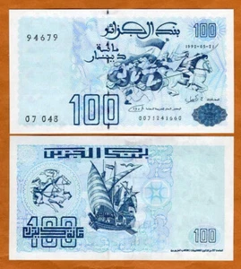 Argelia, 100 Dinares 1992 (1996), P-137, UNC Batalla de El Harrach - Imagen 1 de 1