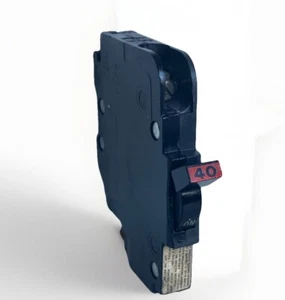 FPE Federal Pacific NC140 NC40 1F040 1-polig 40 Amp Stab-Lok Schutzschalter DÜNN gebraucht - Bild 1 von 12