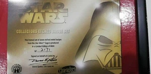 STAR WARS SAGA COLLECTORS ETCHED BADGES SET nr° 2171 BELLISSIMI DA COLLEZIONE! - Picture 1 of 3