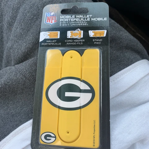 Green Bay Packers-Mobile Phone Wallet Attachment Stand-NFL 🟢🟡 Cover