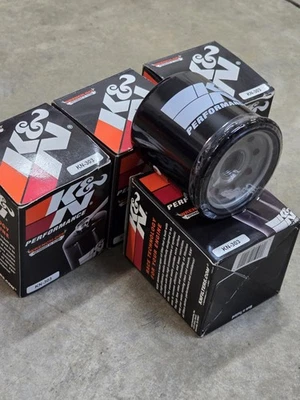 (4) K&N Engineering Oil Filters KN-303 for Kawasaki/Honda/Yamaha/Victory - Image 1 of 3