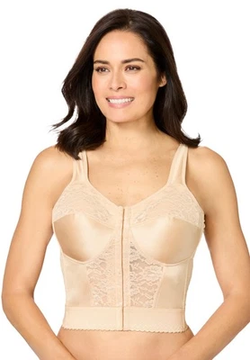 Comfort Choice Women's Plus Size Easy Enhancer Wireless Longline Posture Bra - Image 1 of 4