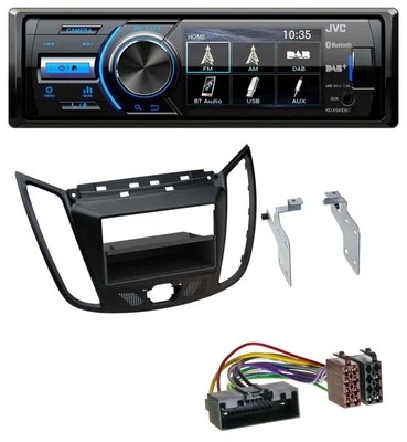 JVC Bluetooth MP3 USB DAB Autoradio für Ford C-Max Kuga matt schwarz - Bild 1 von 4
