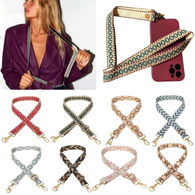 Embroidery Aztec Ethnic Strap for Phone Crossbody Bag – Adjustable & Stylish - Image 1 of 2