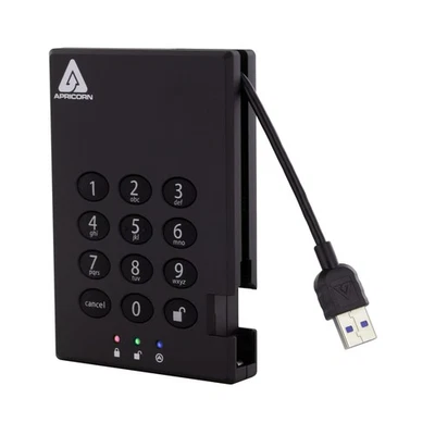 Apricorn 1TB Aegis Padlock USB 3.0 SSD 256-Bit Encrypted Portable Drive (A25-... - Image 1 of 4