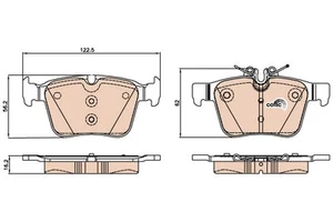 REAR BRAKE PAD SET DISC BRAKE FITS: MERCEDES-BENZ C-CLASS C 200 /C 220 BLUETE - Picture 1 of 4