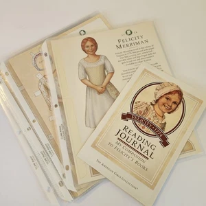 American Girl Felicity Paper Dolls 10 Outfits + Reading Journal Pleasant - Picture 1 of 13
