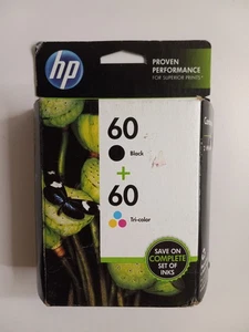 HP 60 Black & Tri-Color Combo Pack Printer Cartridges Expired Warranty: NOV 2014 - Picture 1 of 3