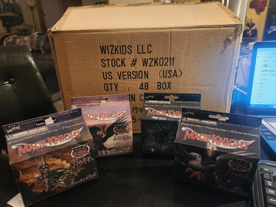 Lote de 17 cajas de refuerzo Mage Knight Dark Riders - WIZKIDS Foto 1 de 1