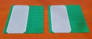 LEGO 16X16 Baseplate Road Driveway With White Stripes Lot Of 2 51595pr0004 - Picture 1 of 2
