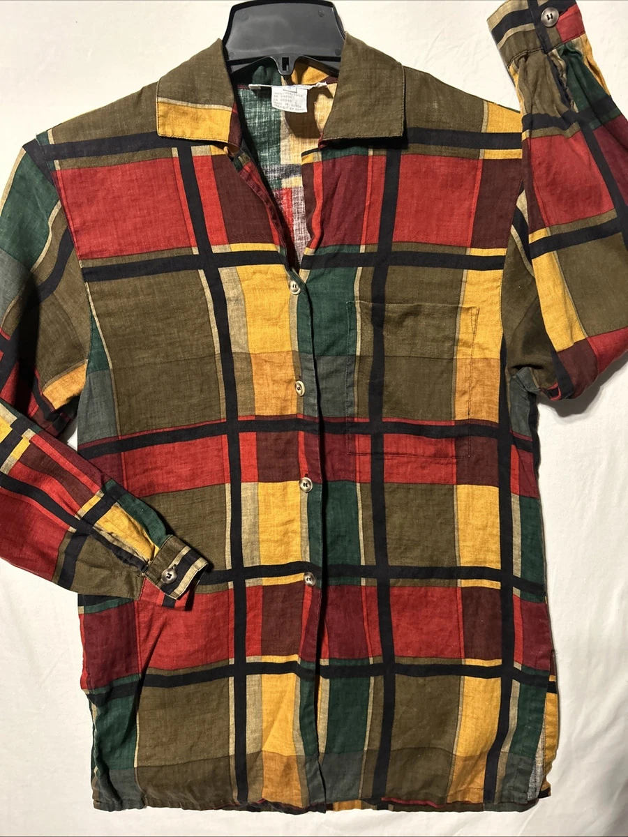 Linen 1980s Vintage Tops for Women for sale | eBay