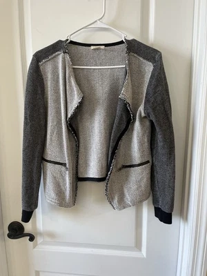 Blazer Caslon para mujer tejido 100 % algodón frente abierto XS Foto 1 de 4