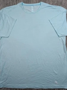 Rhoback Blitz Tech Tee Men 2XL Aqua Blue Short Sleeve Performance Stretch XT2 - Picture 1 of 14