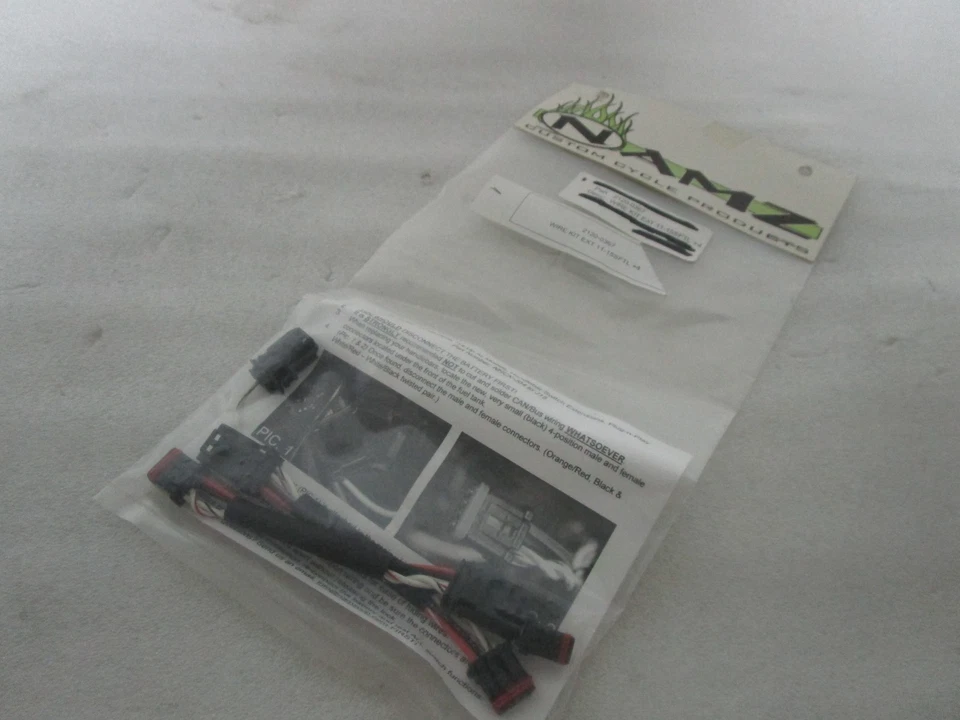 Extensión de cableado interruptor manillar Namz 4" para Harley Softail Dyna Sportster Foto 1 de 4