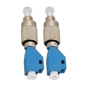 2 Pcs Fiber Adapter High Accuracy FC Male To LC Female Hybrid Optical Fiber - Picture 1 of 24