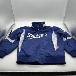 Los Angeles Dodgers Jacket Boys Youth 5/6 Majestic Blue Therma Base Dugout MLB - Picture 1 of 9