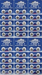 60 LOOPACELL AG7 LR927 395 395A 926 SR927SW LR57 Alkaline Button Cell Batteries - Picture 1 of 1