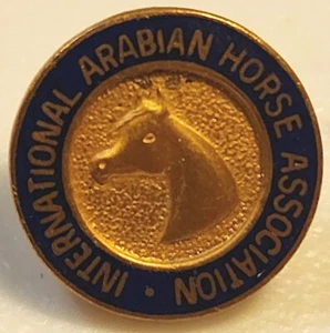 Spilla baffo International Arabian Horse Association AHA distintivo medaglia smalto vintage - Foto 1 di 9