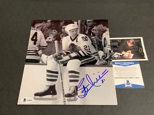 Stan Mikita Chicago Blackhawks autografiado firmado 8x10 Beckett Certificado de Autenticidad c - Imagen 1 de 1