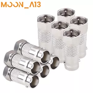 F Type Male to BNC Female RF Coax Coaxial Connector Coupler Converter for CCTV - Picture 1 of 7