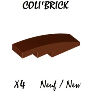 Lego 61678 - 4x Brique Courbe / Slope, Curved 4x1 - Reddish brown - 11153 NEUF - Imagen 1 de 1