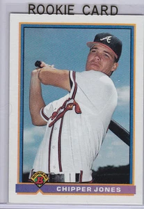 CHIPPER JONES ROOKIE CARD 1991 Bowman ATLANTA BRAVES RC Baseball MLB HOFer! - Picture 1 of 2