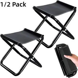 Folding Camping Chairs Lightweight Outdoor Patio Garden Beach Chair Fishing Seat - Picture 1 of 12