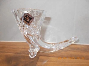 Vintage Edinburgh Crystal Cut Glass Horn of Plenty 16cm x 10cm - Picture 1 of 3