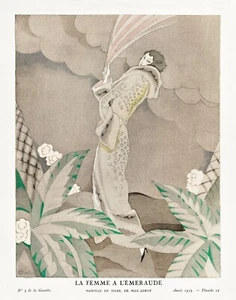 11517. Póster de decoración. Habitación pared. Diseño de arte en el hogar. Deco Nouveau moda. Modelo francés - Imagen 1 de 1