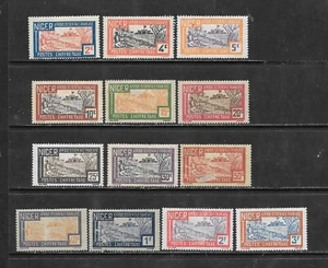 NIGER 1927 serie completa taxe n°9/21 nuovi/* mh ( n. 17 difettoso) lot lotto - Imagen 1 de 2