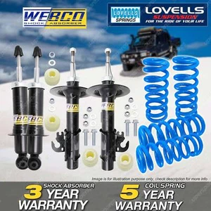 F + R Webco Shock Absorbers Lovells Raised Springs for Holden Commodore VE Sedan - Picture 1 of 3