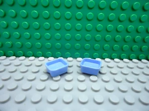Lego mini figure 2 Medium Blue friends Dish Cooking Pan rectangular kitchen NEW - Picture 1 of 1