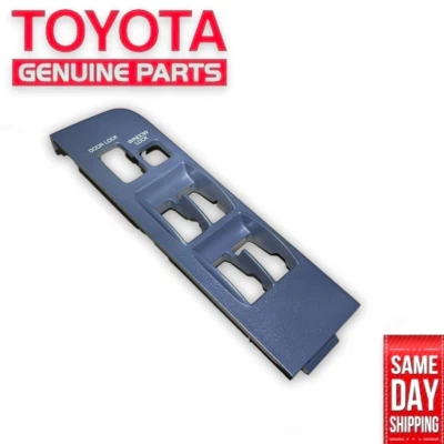 91 - 97 TOYOTA LAND CRUISER FZJ80 DRIVER WINDOW SWITCH BEZEL TRIM GRAY OEM NEW - Image 1 of 2