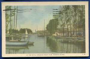 Canada Postcard Royal Canadian Yacht Club Toronto Island - Picture 1 of 2
