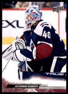 2022-23 UD Extended Series Base #535 Alexandar Georgiev - Colorado Avalanche